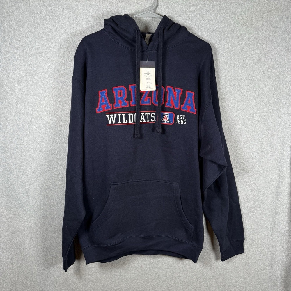 Ouray arizona wildcats benchmark navy blue pullover sweatshirt mens large